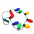3036 Nine-Head Bulb Luminous Necklace Flash Necklace Party Party Atmosphere Props Bar Diba Supplies