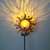 Solar flower iron art lamp LED solar energy iron art garden lamp solar modeling crafts are inserted outdoors