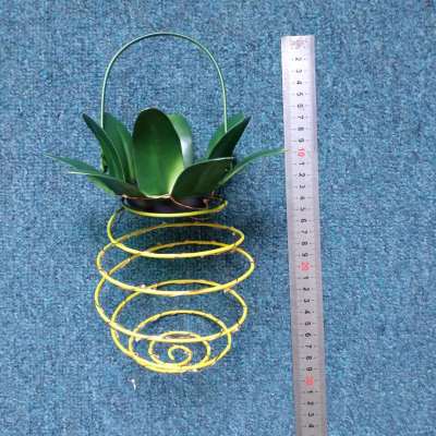 Factory direct sales solar tieyi pineapple LED garden copper wire lamp retractable outdoor waterproof can be lifted