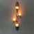 Amazon electronic candle wall lamp iron LED candle wall lamp outdoor garden wall lamp