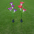 Solar energy lily flower lamp color changing LED flower lamp 4 heads colorful lily lawn garden lamp 2 sets