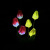 Solar energy lily flower lamp color changing LED flower lamp 4 heads colorful lily lawn garden lamp 2 sets