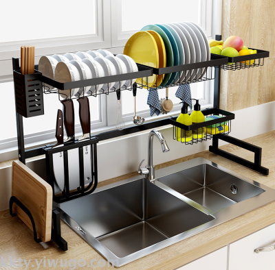 Over-sink Kitchen Rack, Multi-functional Rack, Dish Rack Knife Rack Fruit Basket Spoon Holder