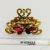 Retro Ancient & Gold Grip Medium Paw Hair Clip Butterfly Style