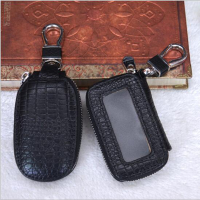 New car remote control key case made of cow leather and crocodile pattern