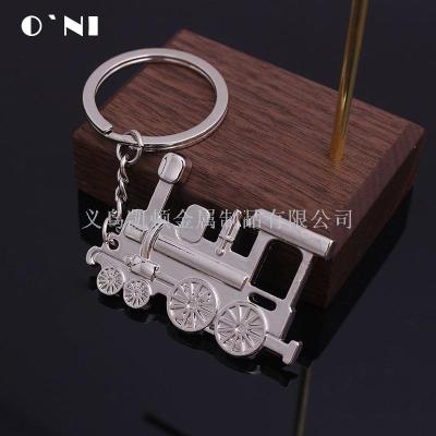 Aliexpress hotsell metal locomotive key chain wholesale creative campaign to present a small gift