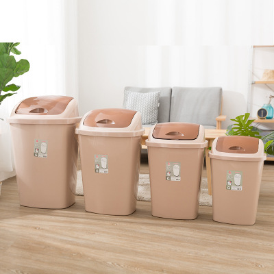 Garbage sorting and sanitation bin outdoor kitchen household shake cover plastic cover storage bin