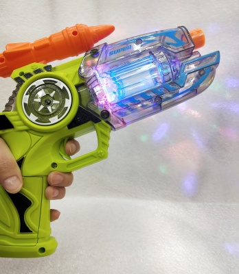 Hot style electric toy gun simulation plastic gun children luminescent escent music projection gun stall Hot selling electric toy gun