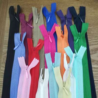 No. 3 Factory Direct Sales Invisible Zipper Cloth Edge Lace Clothing Home Textile Environmentally Friendly Mixed Color Packaging