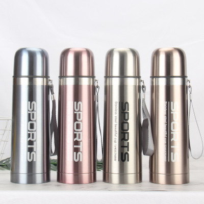 Emmings vacuum double - layer stainless steel bullet head large capacity gift customized is suing sports sling insulated water cup