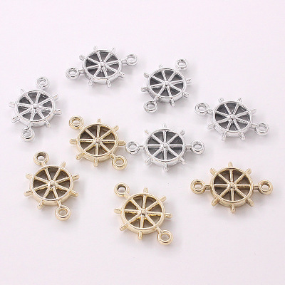 Manufacturers can be fixed clothing accessories decorative coupler type simple alloy plating UV steering wheel accessories