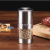 Durable stainless steel manual pepper and kosher salt grinder