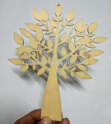 Creative wedding sign-in card heart-shaped wood chip tree love tree DIY handmade materials can be customized