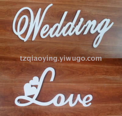 Mr & Mrs Wedding supplies wooden English letters decoration Wedding props