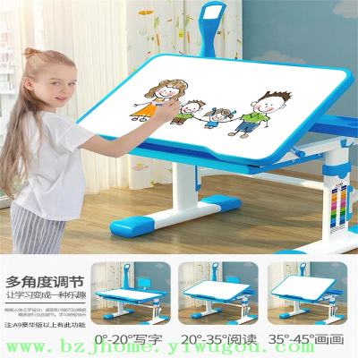 desk household desk writing desk and chair set elementary school desk and chair contracted boy girl can rise and fall