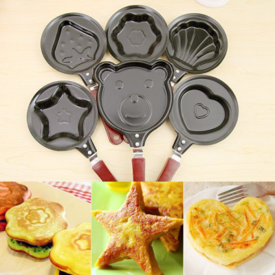 Cartoon omelette love omelette frying pan mini pancake pan creative mini plum fry pan