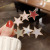 Internet Influencer Hair Clip Women's Ins Bangs Clip Korean Simple Cute Pentagram Word Clip Fashionable Hairpin Cute Clip