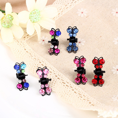 New Rhinestone Small Gripper Hairpin Headdress Children's Hairpin Bangs Clip Gripper Korean Boutique Factory Direct Sales