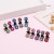 Korean Style Children's Hair Accessories Fashion Mini Claw Clip Plum Crystal Clip Shape Hairpin Boutique 2 Yuan Shop