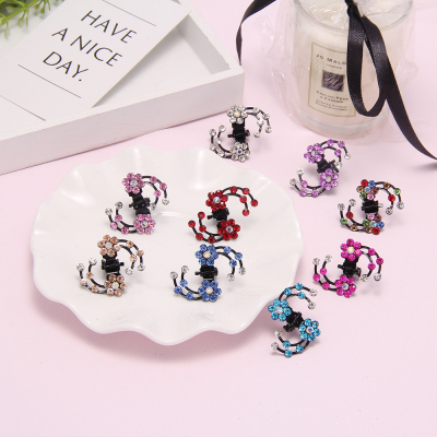 New Korean Hair Accessories Children's Creative Plum Blossom Hairpin Diamond Jewelry Updo Hair Claw Gift Stall Wholesale