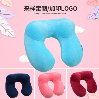 New product neck protection inflatable pillow wholesale car travel neck training manufacturers direct selling u-shaped customized back