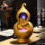 Calabash series of Chinese style gold calabash fortune fortune fortune feng shui turns water crafts home decoration