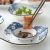 Classic Japanese sakura blue and white ceramic bowl plate spoon ceramic tableware