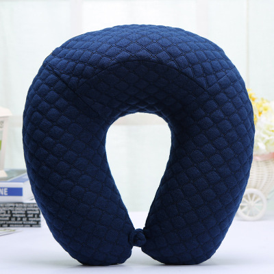 Adopt neck protector aircraft pillow knitted coat memory cotton u-shaped pillow wholesale aircraft pillow a replacement