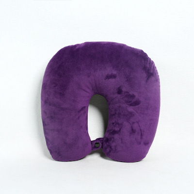 2019 new solid color neck commissioning particle u-shaped custom-neck pillow foam particle travel pillow wholesale