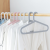 Seamless Clothes Hanger Wardrobe Household Plastic Adult Multi-Function Non-Slip Strap Clothes Hanging White Hanger Wet and Dry Dual-Use