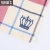Large cotton square, check gauze embroidered crown face square, seal ball square
