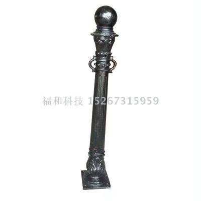 Cast iron column retaining column river landscape column