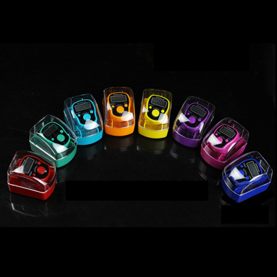 LED luminous finger counter gift box pack electronic prayer counter ring type