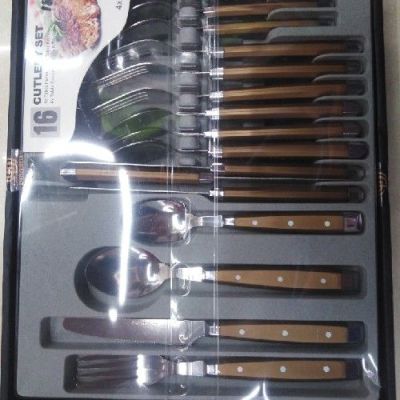 A Variety of Plastic Handles Knife, Fork and Spoon Sets