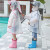 Cute cartoon wrap raincoat kindergarten children go to school Cute new raincoat