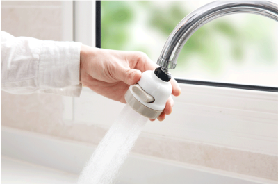 Best-Seller on Douyin Kitchen Faucet Supercharged Shower Supercharged Water-Saving Filter Universal Rotating Nozzle Bubbler