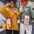 Japan and South Korea's new printed fruit satchel bag girl cute cartoon strawberry banana milk shoulder bag