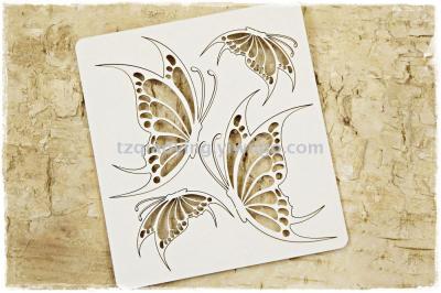 Wood cartoon butterfly wood pieces diy accessories materials wood crafts primary color wood pieces