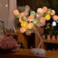 Cotton thread ball tree lamp creative web celebrity douyin desk lamp ins colored lights