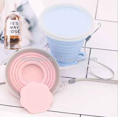 Foldable water cup silicone foldable telescopic water cup