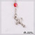 Popular European and American crystal crucifix necklace rose beads Catholic religious ornaments sell well