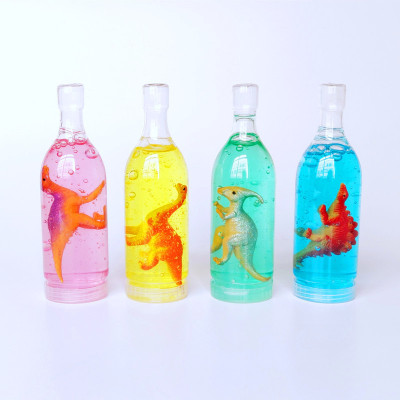 Manufacturer direct selling new bottle of dinosaur slyme crystal clay transparent slime diy decompressive clay toys