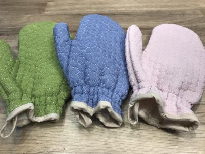 Rub Free Bath Towel Adult Double-Sided Strong Gloves Mud Rubbing Bath Towel Wash Cloth Back Rubbing Gray Artifact