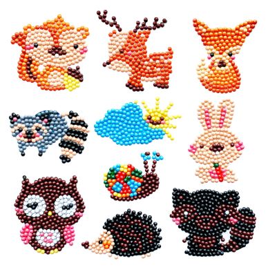 The Children 's diamond stickers manual at will stick DIY cartoon adorable forest diamond painting decorative painting manufacturers wholesale