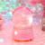 Creative angel little elephant crystal ball with lights music box bottom luminous creative fashion cartoon personality