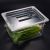 PC Gastronom Pan Plastic Transparent High Temperature Resistant Vegetable Crisper Factory Wholesale Restaurant Spicy Hot Cabinet Box Square