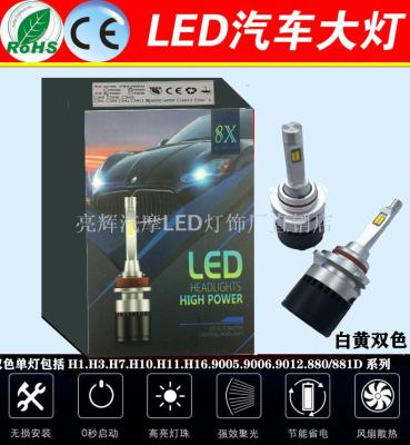 Automobile LED9006H7 level 1 high brightness headlamp can be used for one year of non-destructive installation warranty