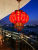 Red Lantern New Year Spring Festival Wedding Ornaments Chinese Outdoor Led Celebrate the New Year Fu Character Crystal Rotating Balcony Lantern