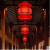 In Chinese Antique Style Teahouse Restaurant Hot Pot Restaurant Hotel Iron Hexagonal Chandelier Cage Props Engineering Decorative Lamps and Lanterns