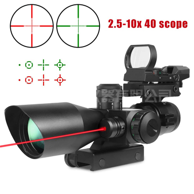 Hot style recommends an infrared laser integrated 2.5-10x40 sight triad sniper scope